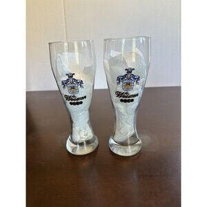 Weizen B&E German Lager Beer Pilsner Glass Set of Two 5L 9x3